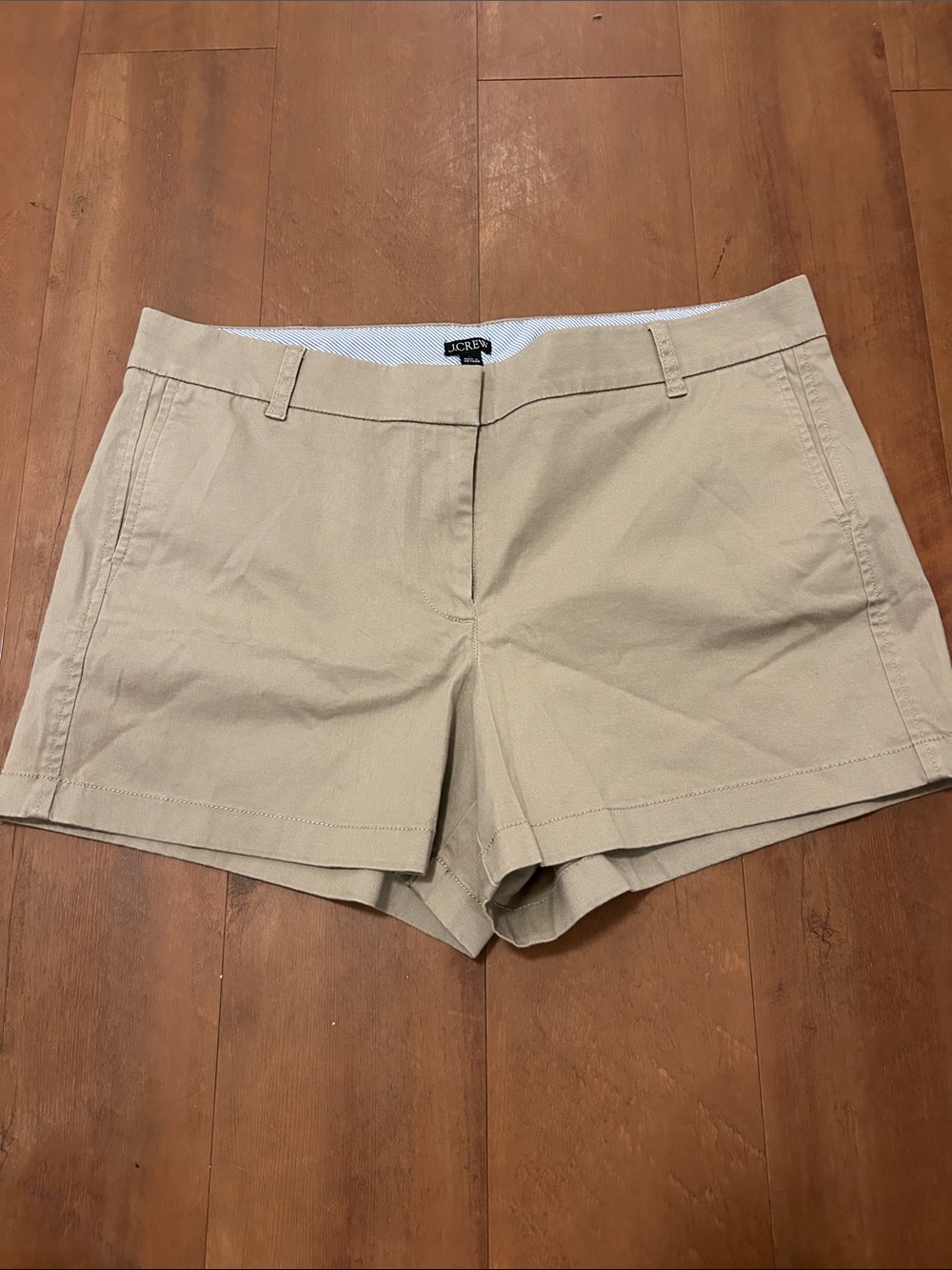 J. Crew Women's Khaki Cotton Chino Shorts